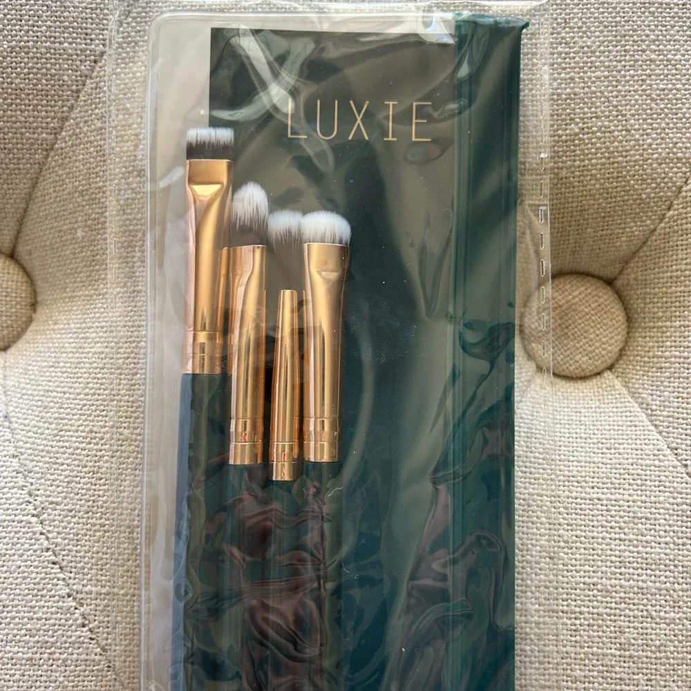 Lulu Dk For Clinque Makeup Bag & Luxie Enchanted Eye Set W/ Case New